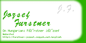 jozsef furstner business card